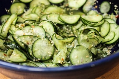 Mom's Marinated Cucumbers - The Seasoned Mom