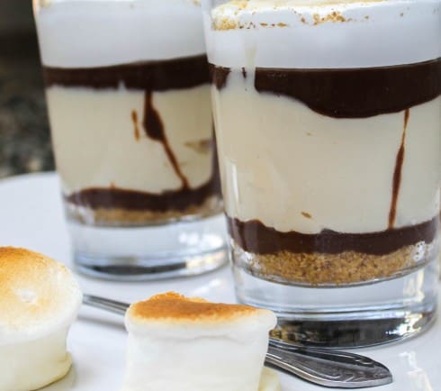 No Bake S'mores Cheesecakes from TheFoodCharlatan.com