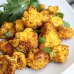 Roasted Curry Cauliflower from The Food Charlatan