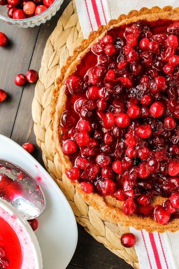 Brown Butter Cranberry Tart