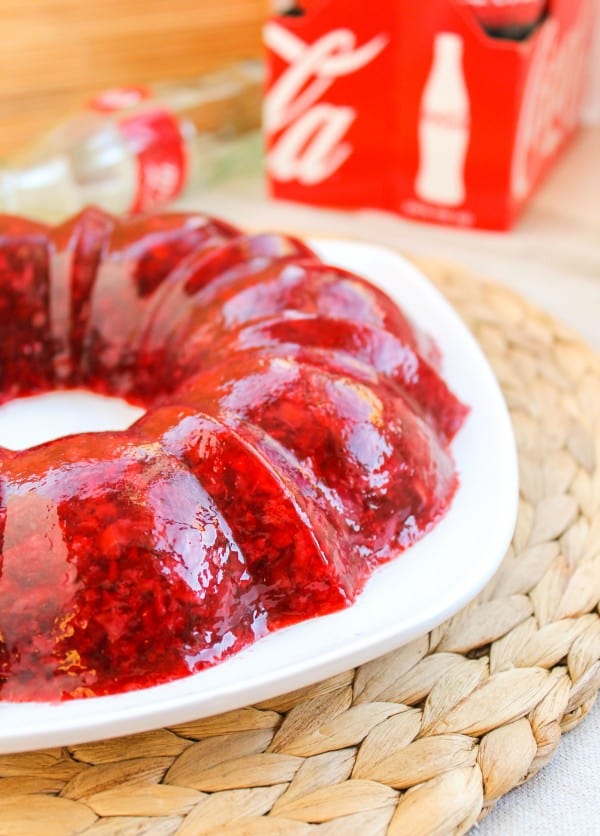 Coca-Cola Jello Salad with Cherries from TheFoodCharlatan.com