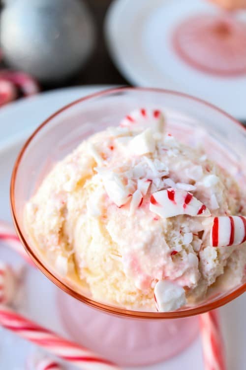 Very Vanilla Ice Cream with White Chocolate and Peppermint