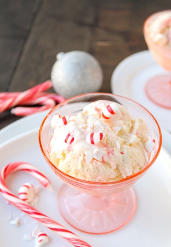 Very Vanilla Ice Cream with White Chocolate and Peppermint