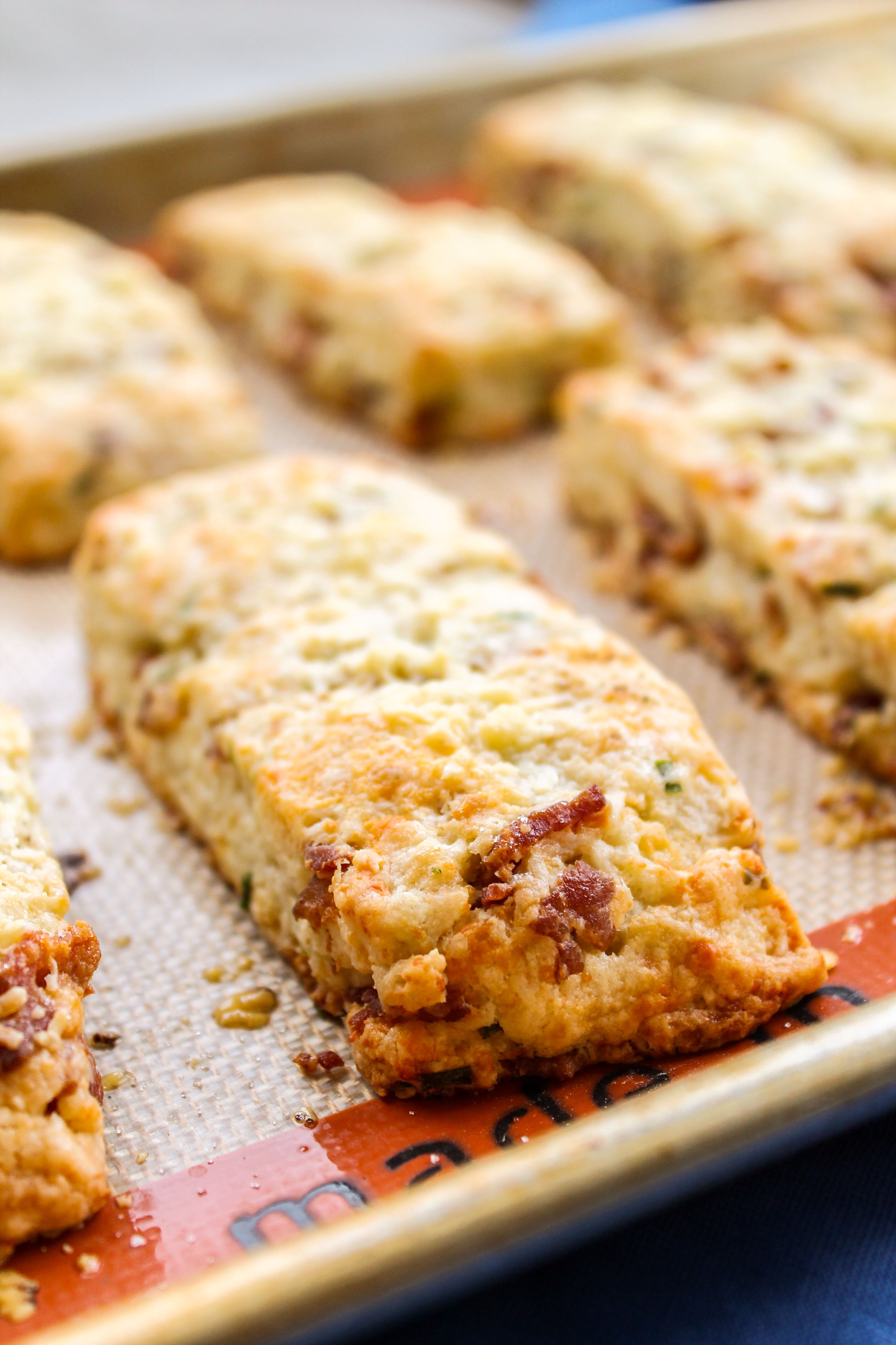 Overnight Bacon and White Cheddar Scones - The Food Charlatan