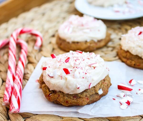 Candy Lasses (Molasses Cookies with Peppermint)