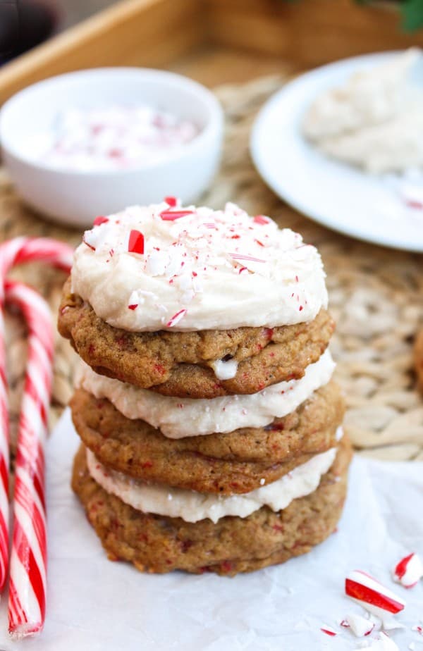 Candy Lasses (Molasses Cookies with Peppermint)