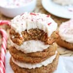 Candy Lasses (Molasses Cookies with Peppermint) from TheFoodCharlatan.com
