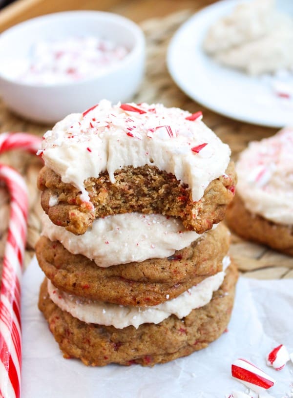 Candy Lasses (Molasses Cookies with Peppermint)