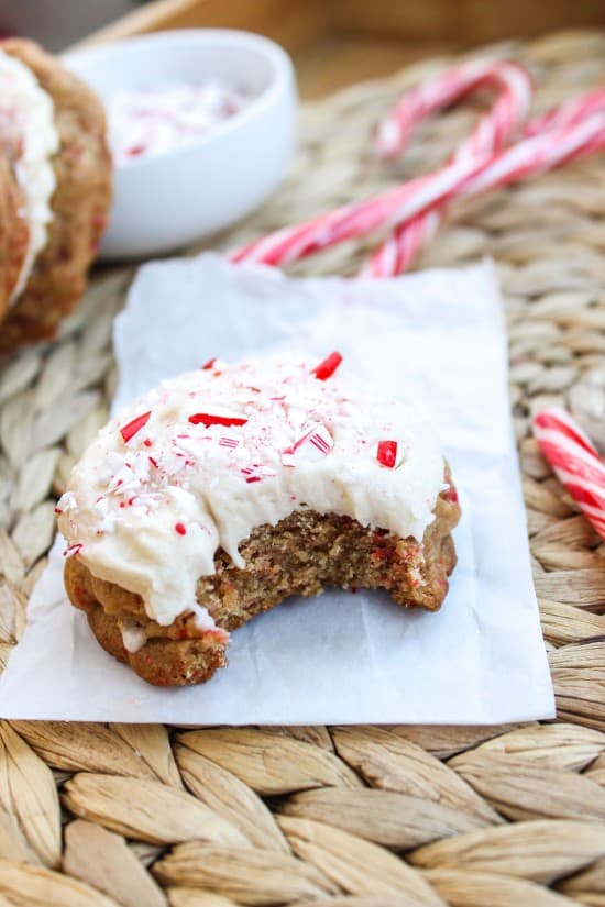 Candy Lasses (Molasses Cookies with Peppermint)