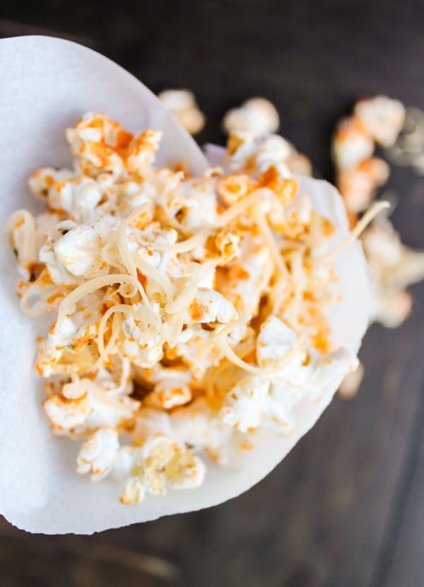 Sriracha Cheddar Popcorn