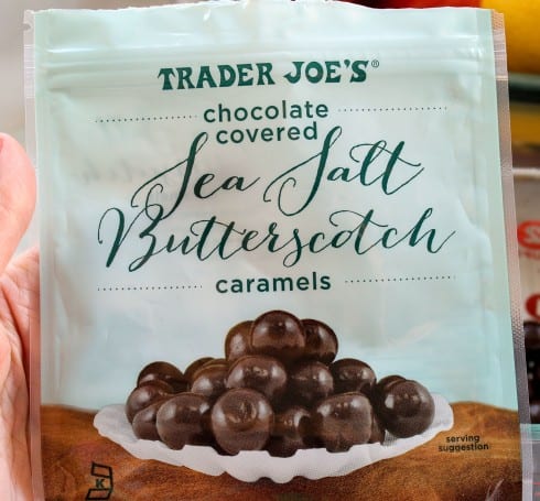Trader Joe's chocolate covered sea salt butterscotch caramels. 