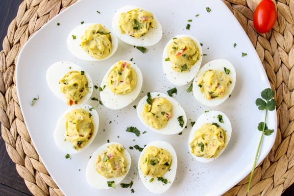 Deviled Guacamole Eggs