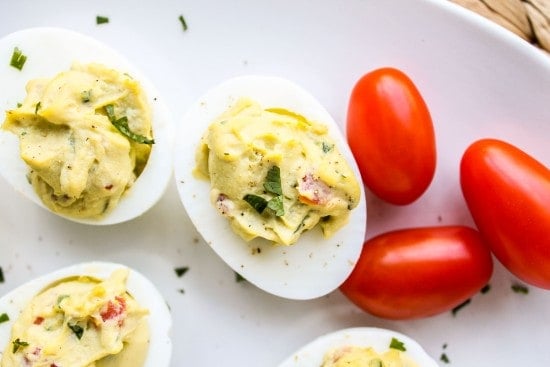 Deviled Guacamole Eggs