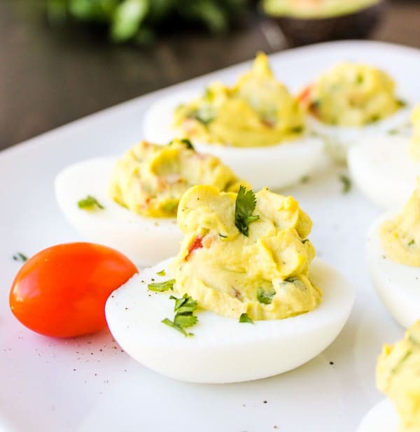 Deviled Guacamole Eggs