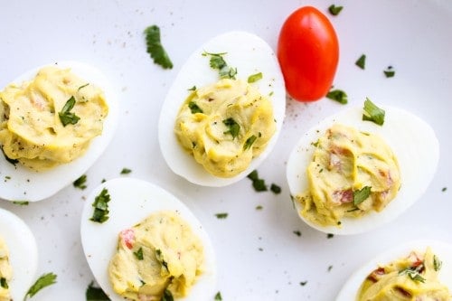 Deviled Guacamole Eggs