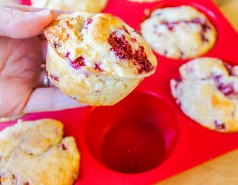 Raspberry Lemon-Glazed Muffins - The Food Charlatan