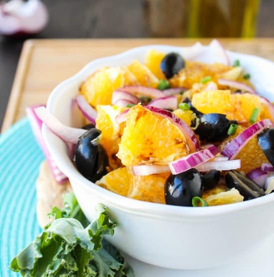 Orange Olive Salad with Balsamic Vinaigrette 