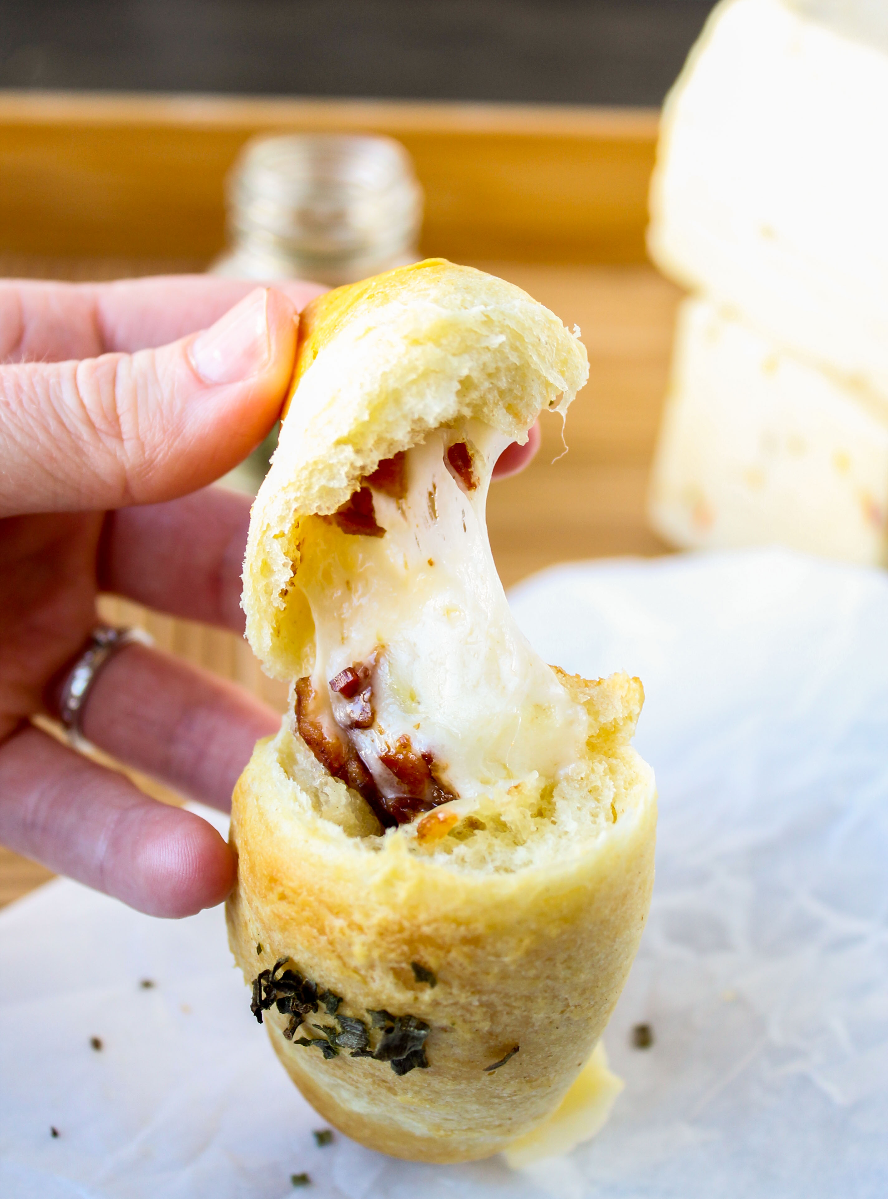 Bacon & PepperJack Stuffed Crescent Rolls The Food Charlatan