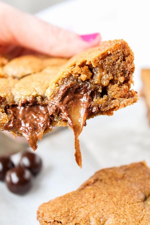 Browned Butter Blondies with Sea Salt Butterscotch Caramels