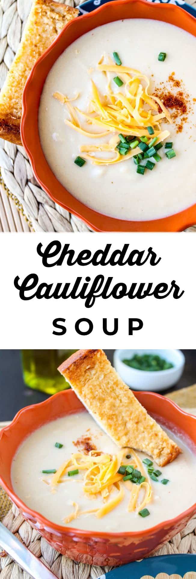 Easy Cheddar Cauliflower Soup The Food Charlatan