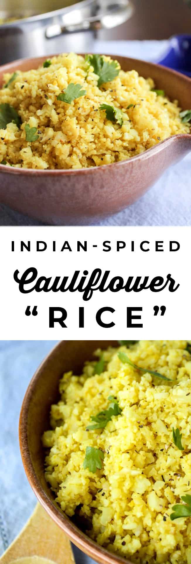IndianSpiced Cauliflower "Rice" The Food Charlatan