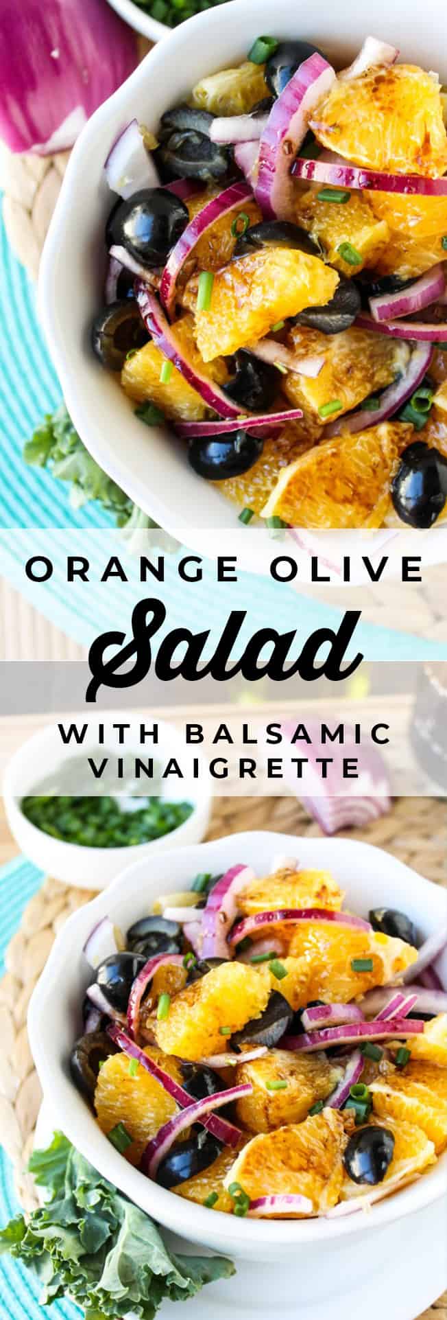 Orange and Olive Salad with Balsamic Vinaigrette