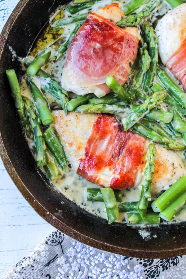 Prosciutto-Wrapped Chicken with Asparagus from The Food Charlatan