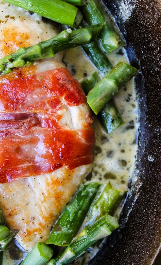 Prosciutto-Wrapped Chicken with Asparagus