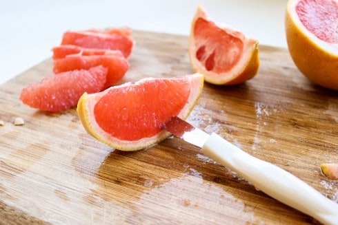 how to slice peel from grapefruit