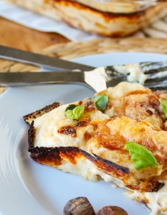 Crispy Parmesan and Gruyere Potato Gratin — Flourishing Foodie