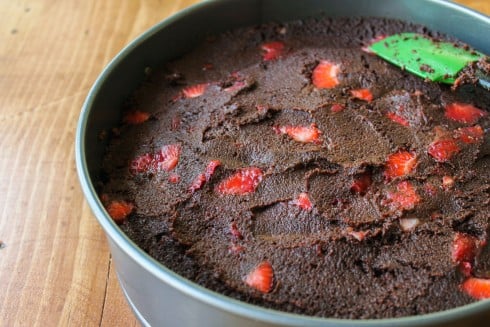 Strawberry Truffle Cake