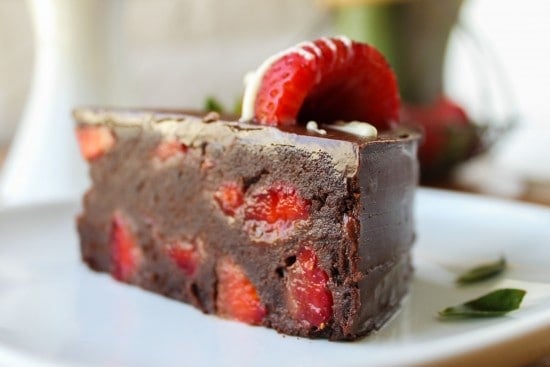 Strawberry Truffle Cake