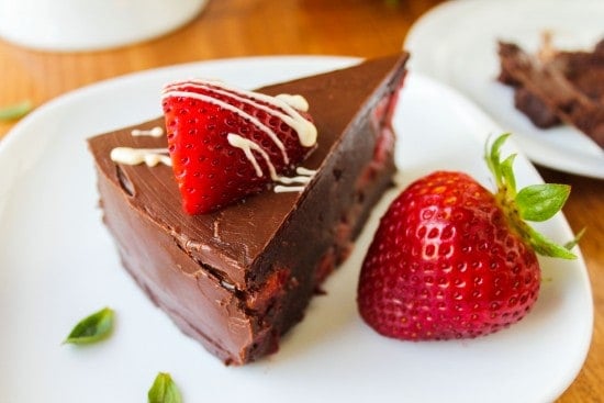 Strawberry Truffle Cake