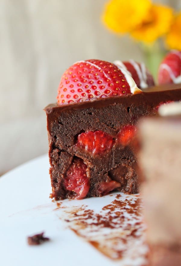 Strawberry Truffle Cake