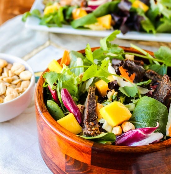 CrockPot Thai Steak Salad with Peanut-Hoisin Sauce