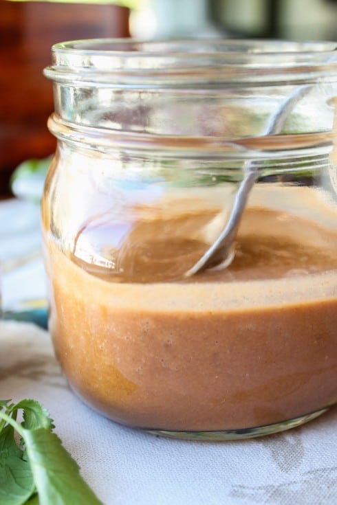 CrockPot Thai Steak Salad with Peanut-Hoisin Sauce