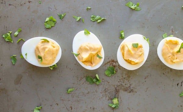 Sriracha Deviled Eggs