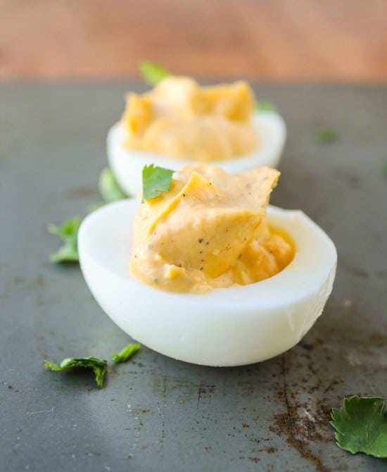 Sriracha Deviled Eggs