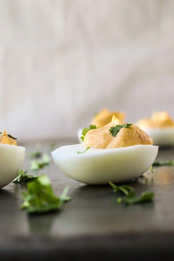 Sriracha Deviled Eggs