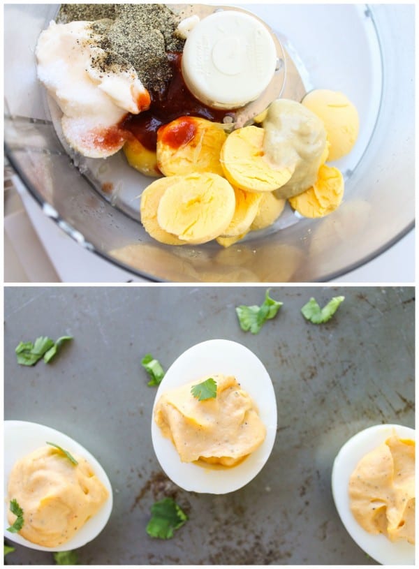 Sriracha Deviled Eggs