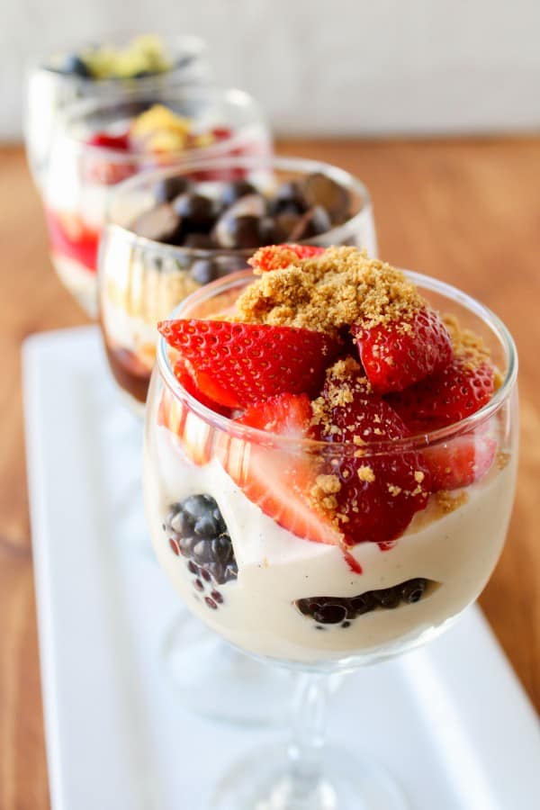 No Bake Cheesecake Parfait Bar