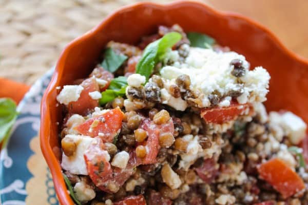 Fresh Bruschetta and Lentil Dip