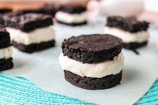 Homemade Brownie Oreos