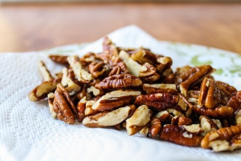 Green Beans with Feta and Fried Pecans