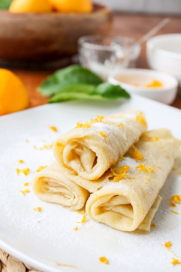 Meyer Lemon and Cardamom Crepes