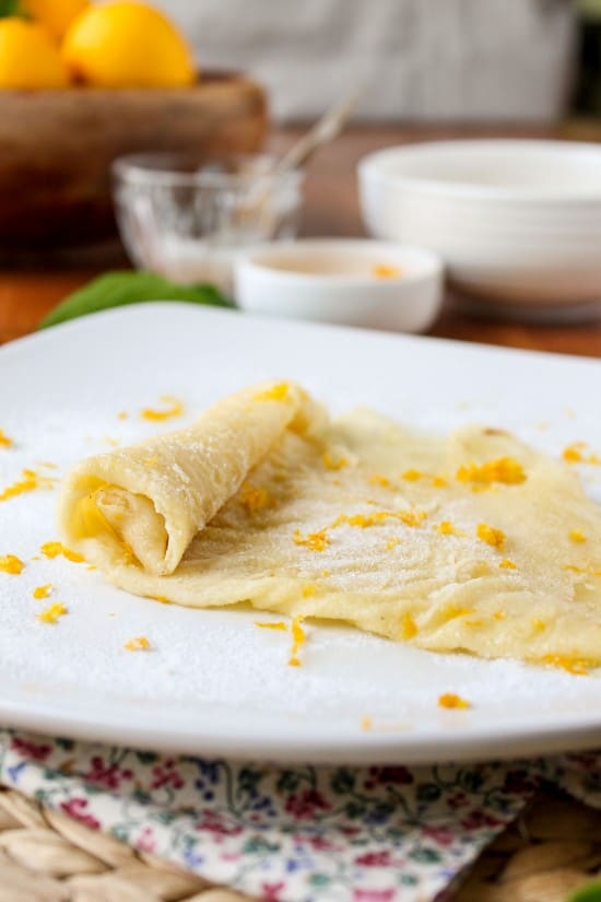 Meyer Lemon and Cardamom Crepes