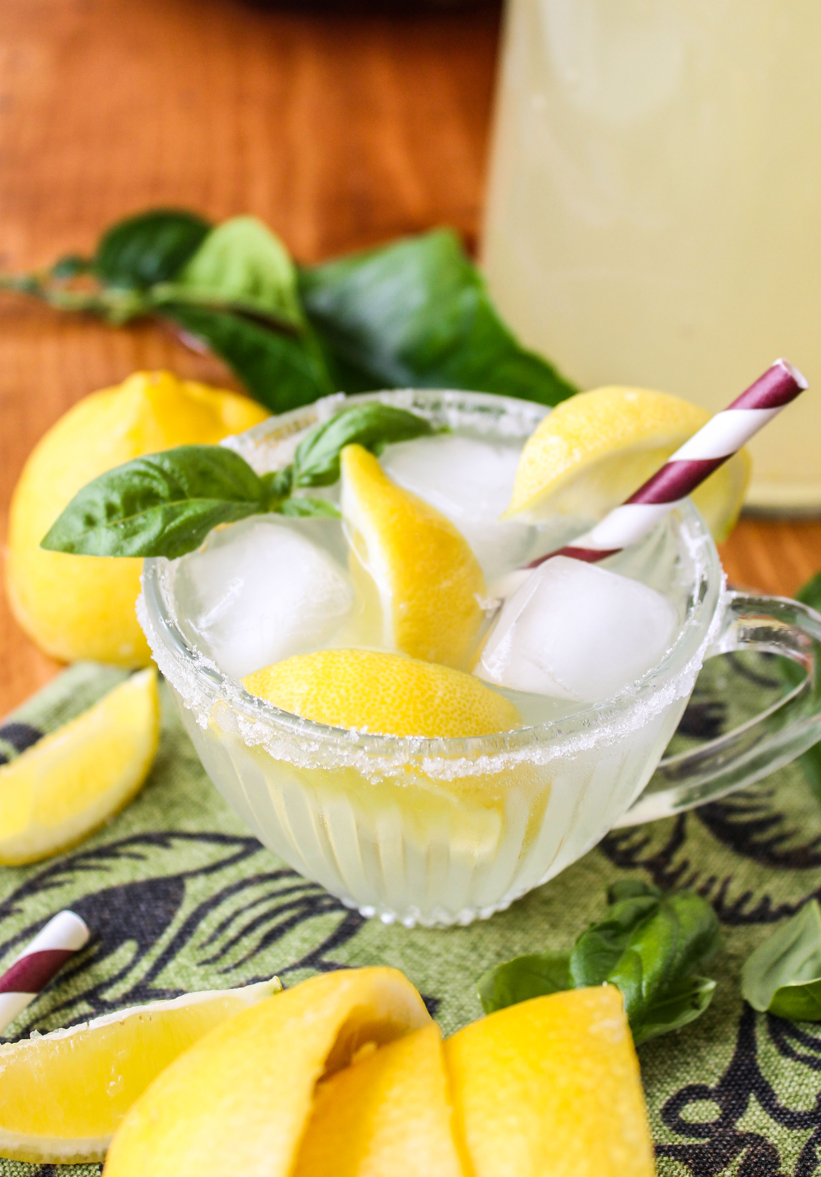 Basil Lemonade - The Food Charlatan