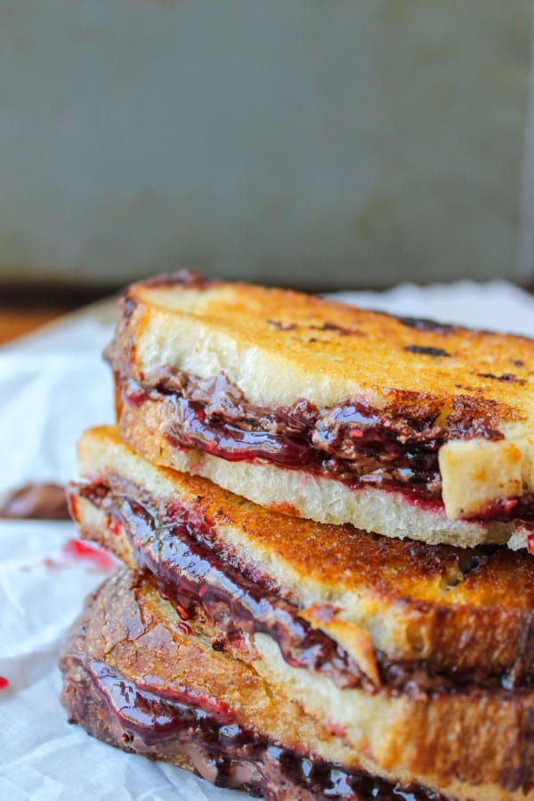 Raspberry Nocciolata Grilled Sandwich