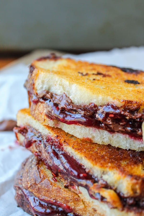 Raspberry Nocciolata Grilled Sandwich