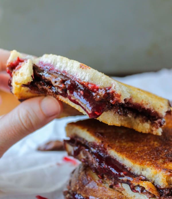 Raspberry Nocciolata Grilled Sandwich